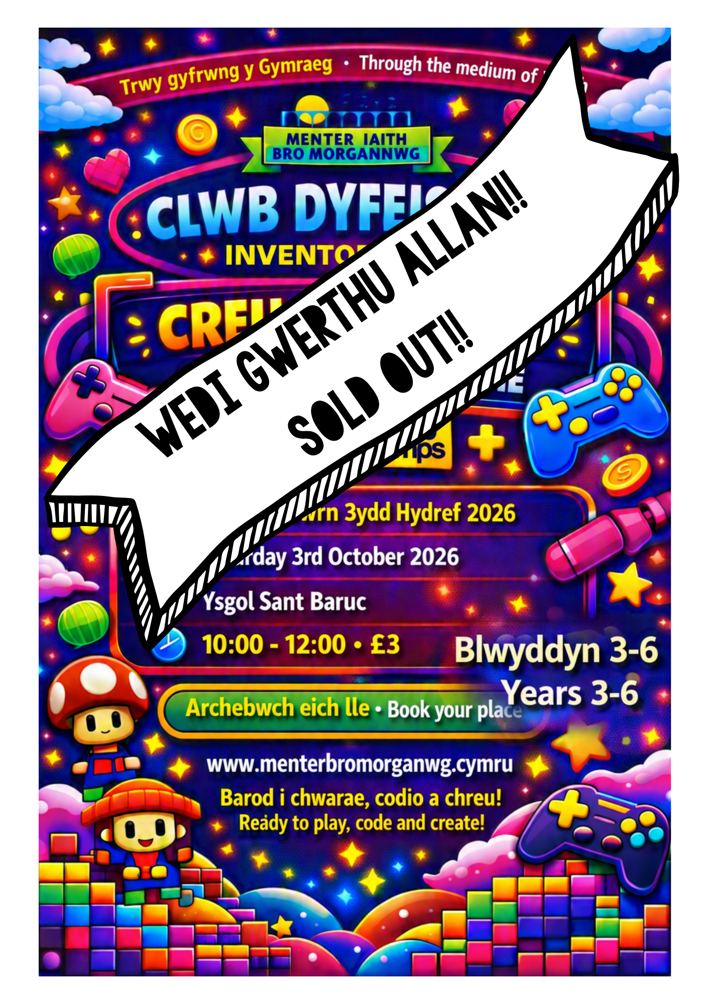 Clwb Dyfeiswyr - Creu Gêm Fideo